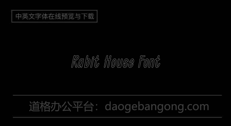 Rabit House Font