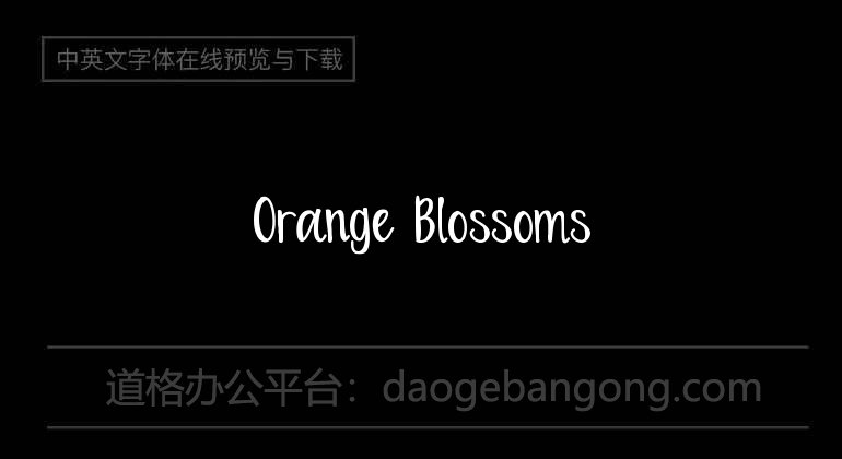 Orange Blossoms