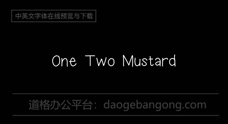 One Two Mustard