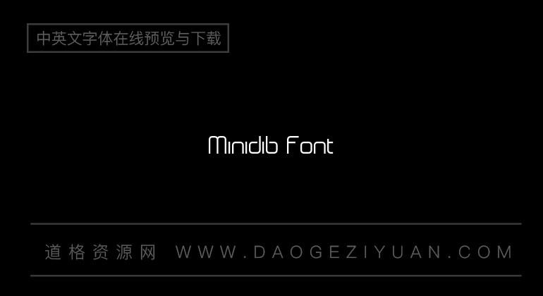Minidib Font