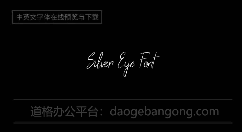 Silver Eye Font