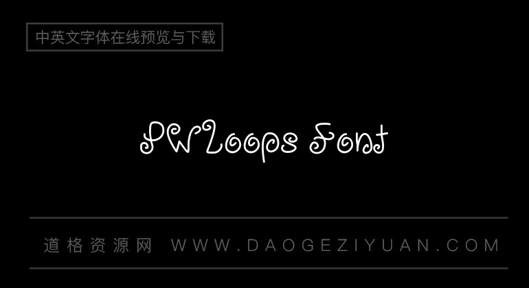 PWLoops Font