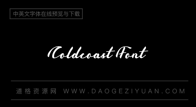 Coldcoast Font