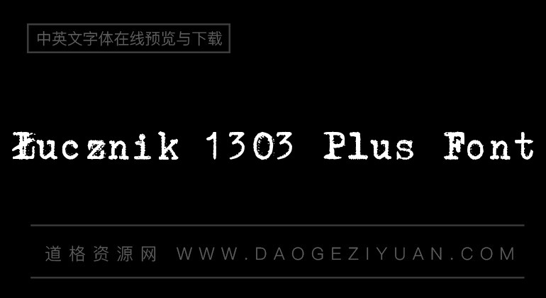 Łucznik 1303 Plus Font