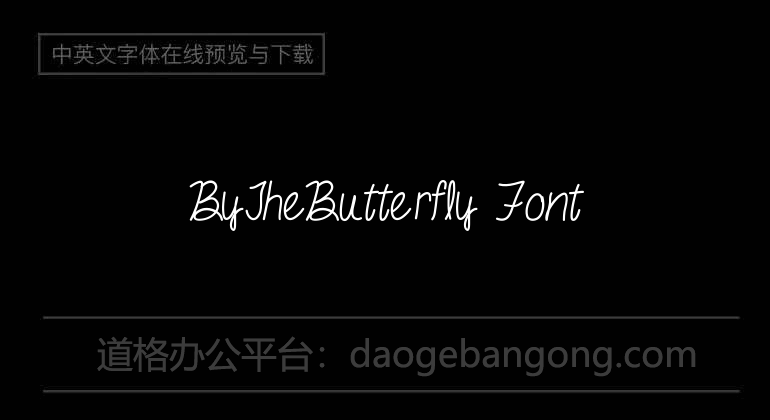 ByTheButterfly Font