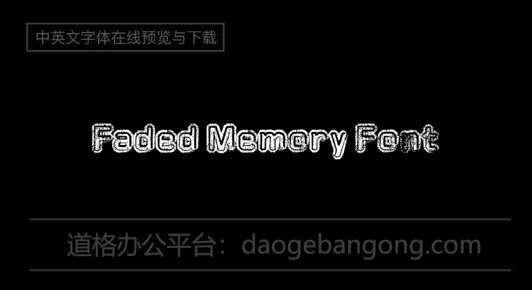 Faded Memory Font