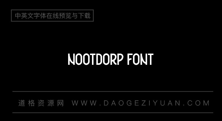 Nootdorp Font