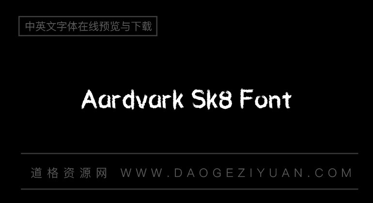 Aardvark Sk8 Font