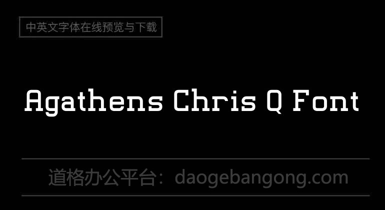Agathens Chris Q Font