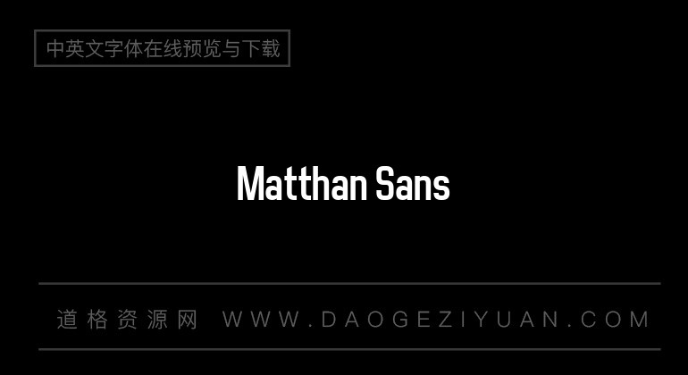 Matthan Sans