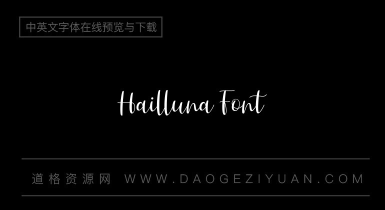 Hailluna Font