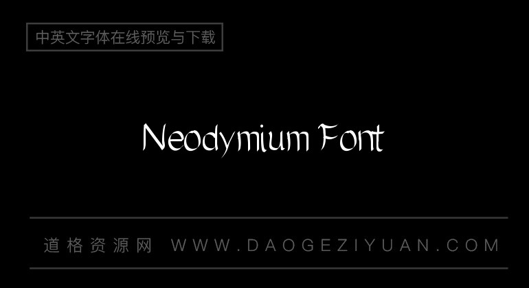 Neodymium Font