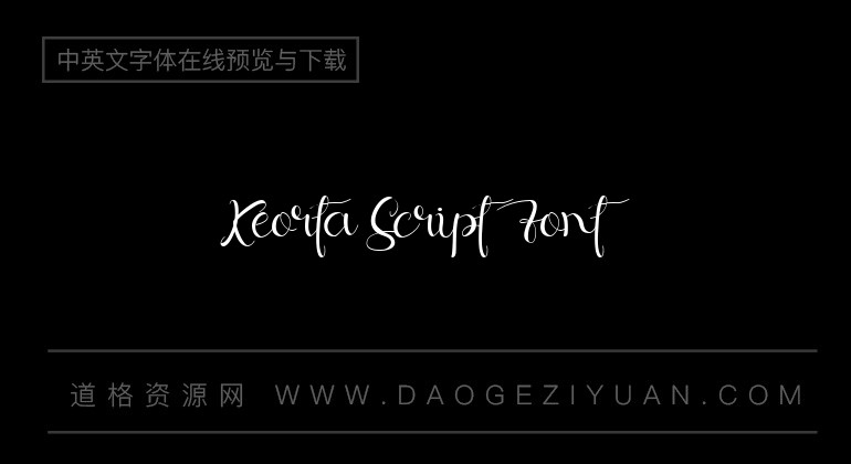 Keorta Script Font
