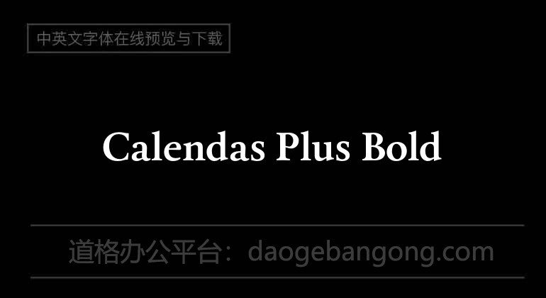 Calendas Plus Bold