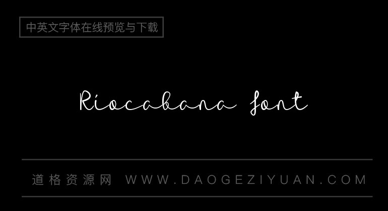 Riocabana Font