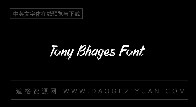 Tony Bhages Font