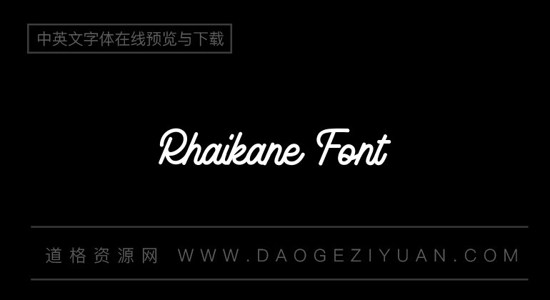 Rhaikane Font
