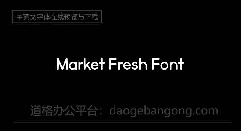 Market Fresh Font