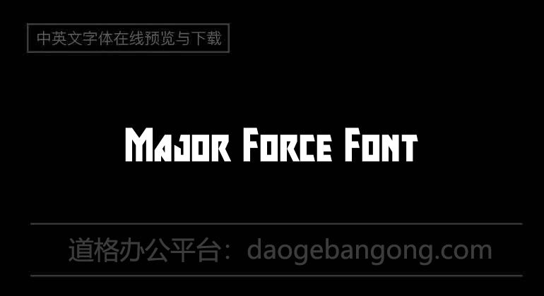 Major Force Font