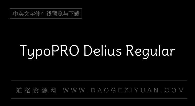TypoPRO Delius Regular