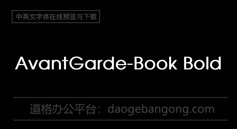 AvantGarde-Book Bold