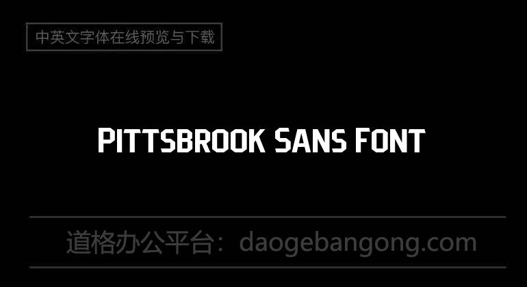 Pittsbrook Sans Font