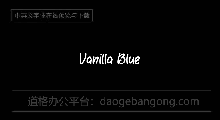 Bleu Vanille