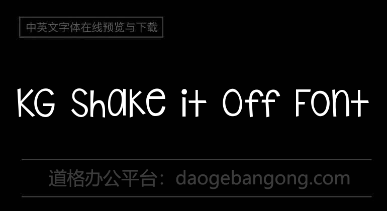 KG Shake it Off Font