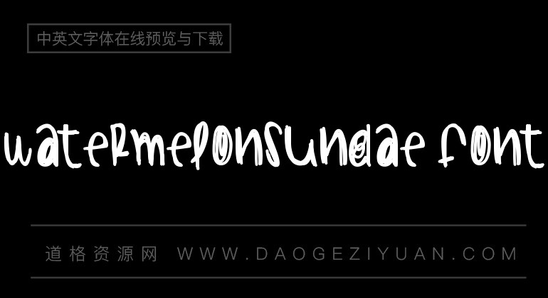 WatermelonSundae Font