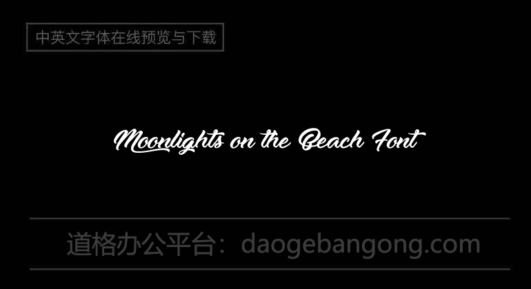 Moonlights on the Beach Font