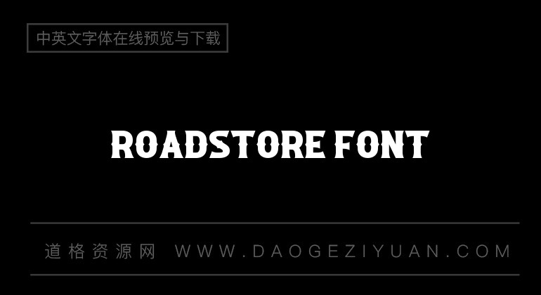 ROADSTORE Font