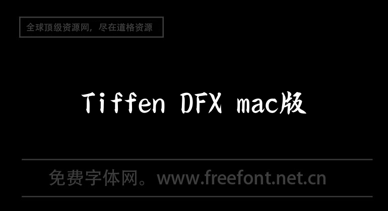 Tiffen DFX mac version