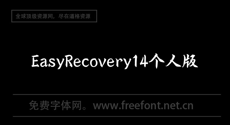 EasyRecovery14 Personal Edition