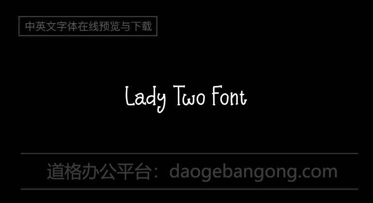 Lady Two Font