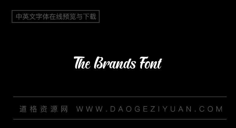 The Brands Font