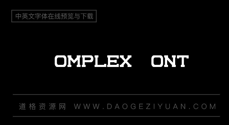 Complex Font