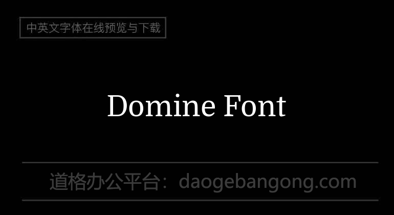 Domine Font