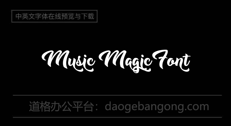Music Magic Font