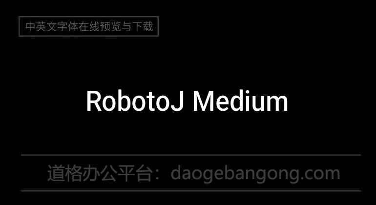 RobotoJ Medium