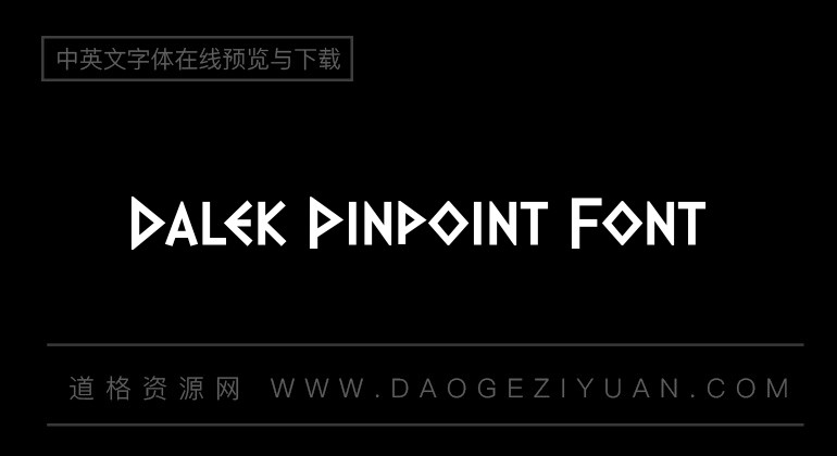 Dalek Pinpoint Font