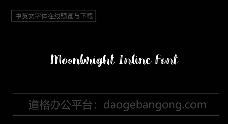 Moonbright Inline Font