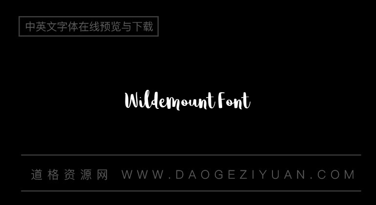 Wildemount Font