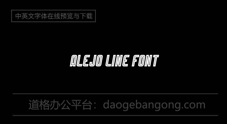 Alejo Line Font