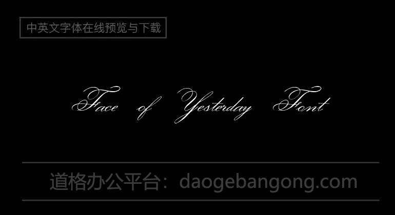 Face of Yesterday Font