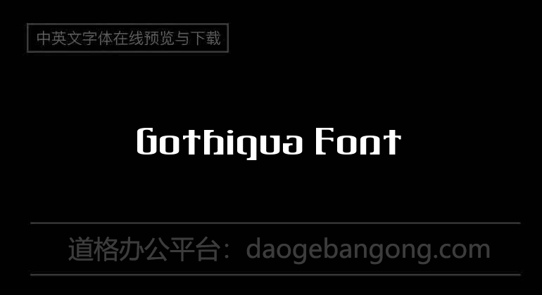 Gothiqua Font