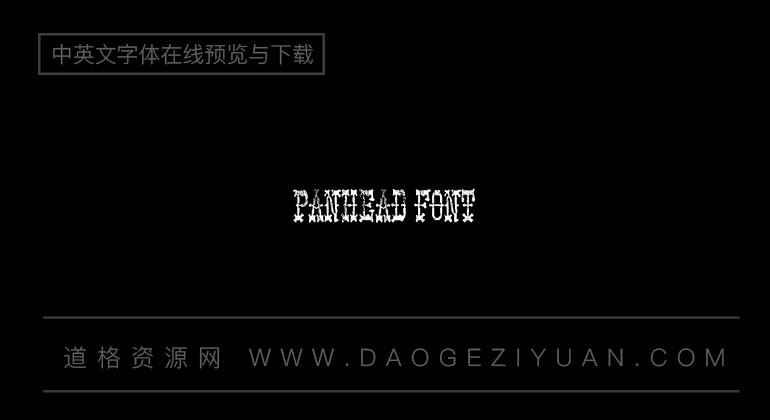PANHEAD Font