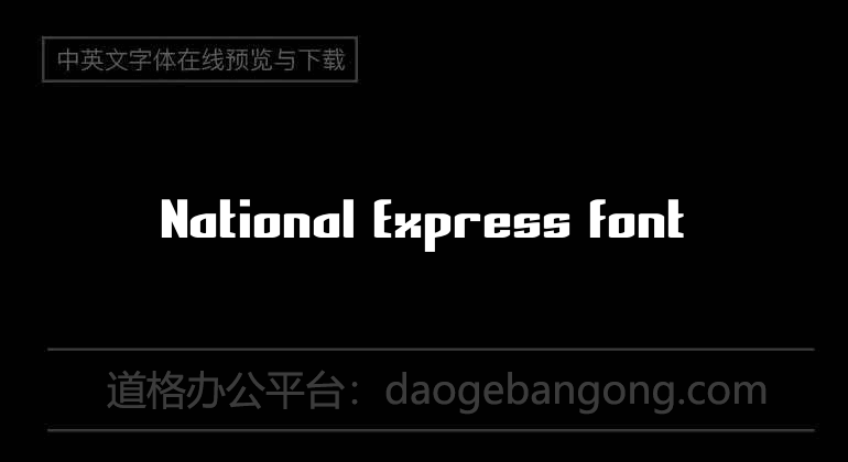 National Express Font