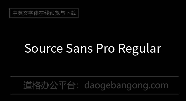 Source Sans Pro Regular