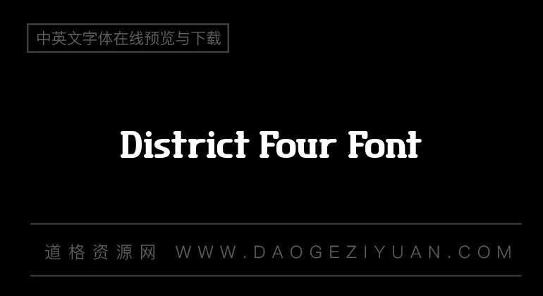 District Four Font