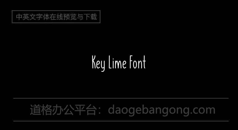 Key Lime Font